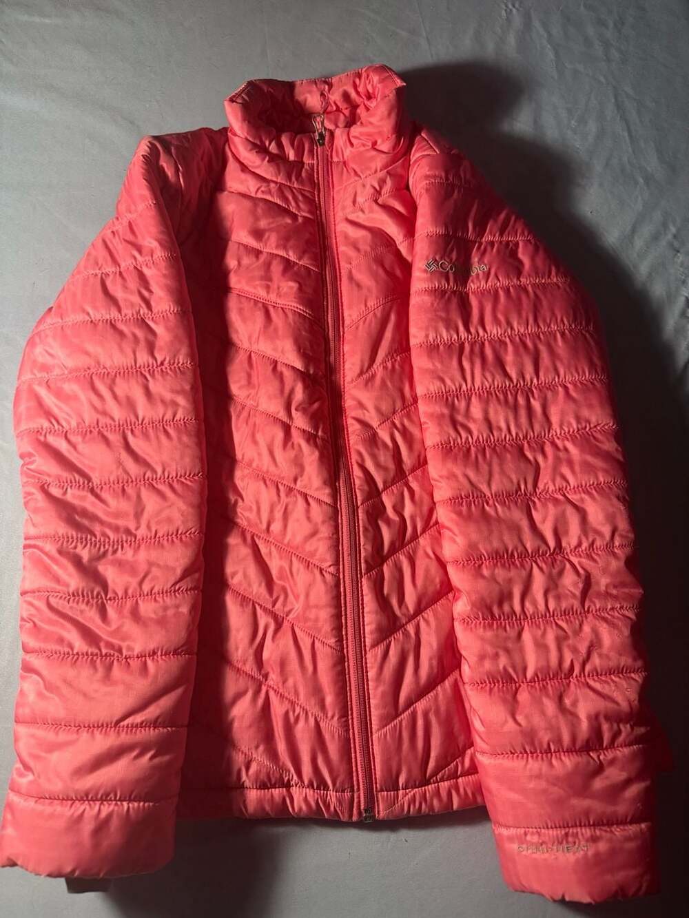 Columbia Powder Lite Puffer Jacket Pink Omni-Heat
